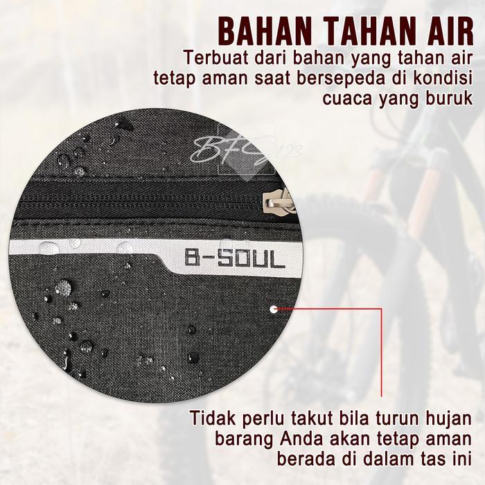Tas Frame Segitiga Sepeda Merek B-Soul Ukuran Besar