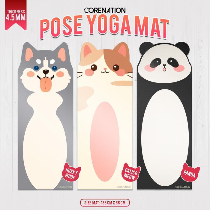 Corenation Pose Yoga Mat Matras Yoga Matras Olahraga 4,5Mm Matras Olahraga Senam