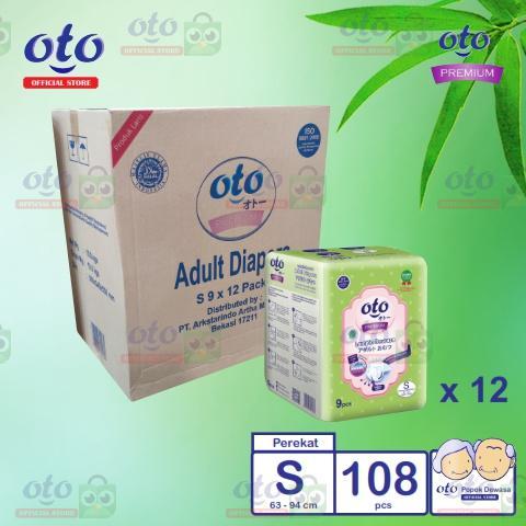 Sale OTO Diapers Premium Adult Popok Dewasa ukuran S isi 9 pcs x 12 Terlaris