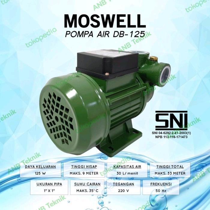 Pompa Air MOSWELL DB 125 SNI Mesin Pompa Air el AQUA DB 125