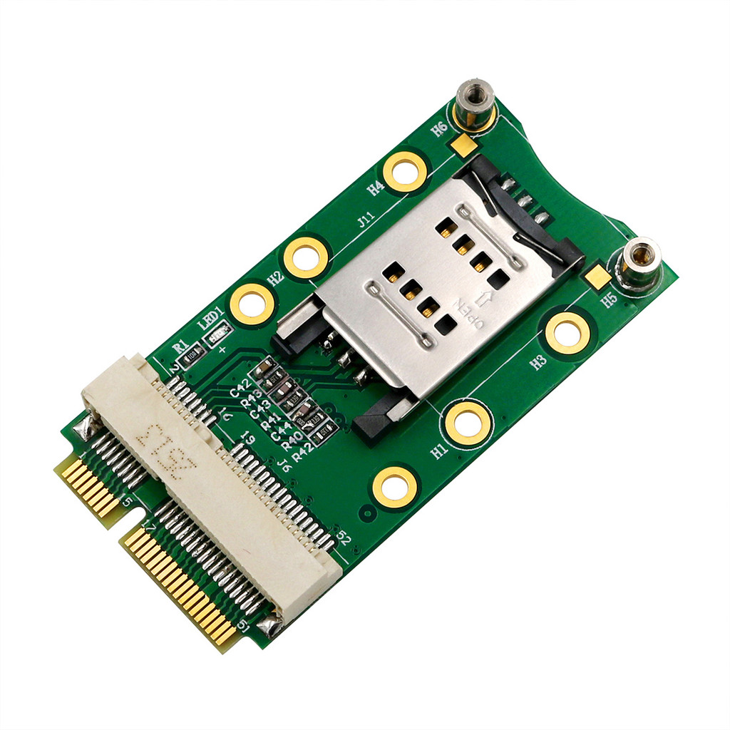Mini PCI-E Adapter Card mPCIe with SIM Card Slot for 3G 4G Module USIM Card Slot Extension / WWAN LT