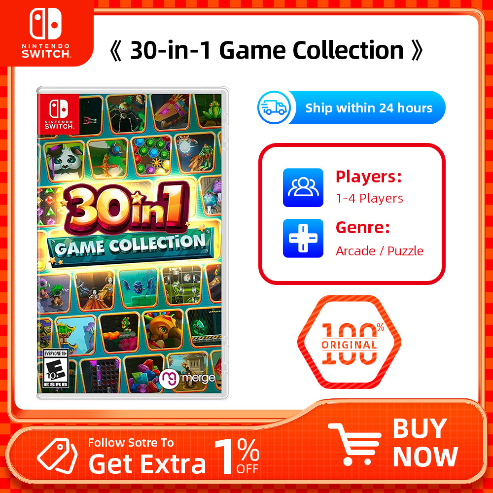 Switch 30-in-1 Game Collection Game Deals for Switch OLED Switch Lite Switch Game Card 30 in 1 Game 