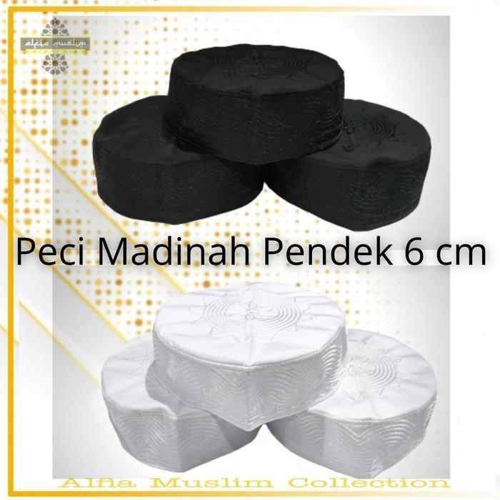 Peci Madinah/Peci Haji/Kopyah Madinah/Kopyah Haji/Peci Madinah Pendek