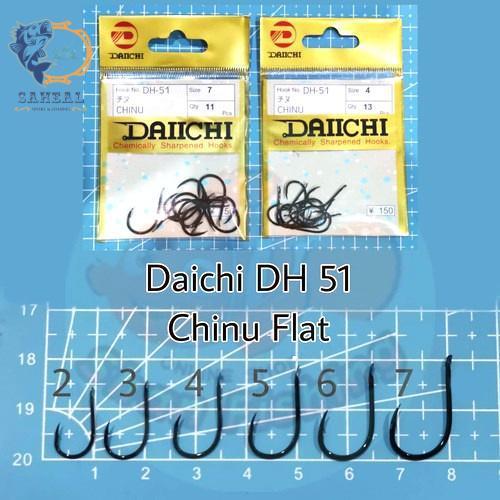 Kail Pancing Daichi DH-51 Chinu Tanpa Lubang / Mata Pancing Kolam Galatama Daichi DH-51 Mancing