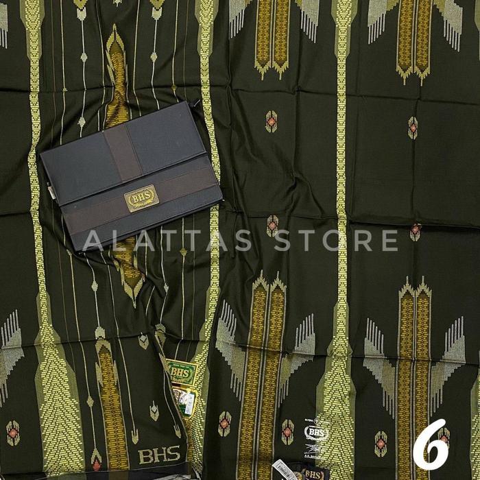 SPECIAL ALATTAS STORE Sarung BHS SGF FULL SUTRA Original Grade Gold FS GC2 Motif Santri Hitam Semi