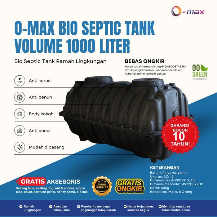 Septic Tank Bio, Septic Tank Omax, Septic Tank 1000 Liter, Septic Tank Modern, Septic Tank Ramah