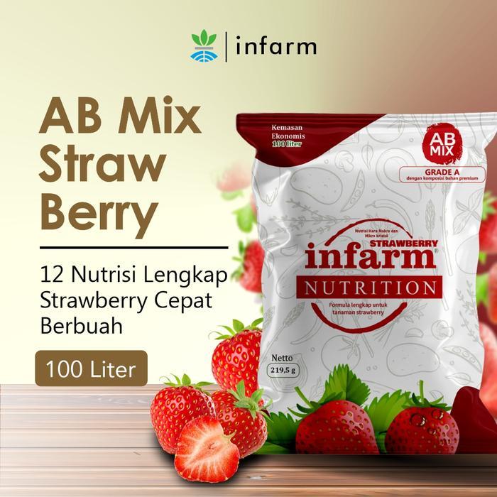 INFARM - Nutrisi AB Mix Strawberry Pupuk Untuk Tanaman Strawberry 100L Ab Mix Nutrisi Tanaman Buah B
