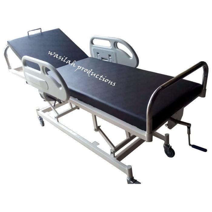 Delishstoree- Mobile Bed Emergency Bed Brankar Hi-Lo Ugd 1 Engkol Rumah Sakit Gratis Ongkir