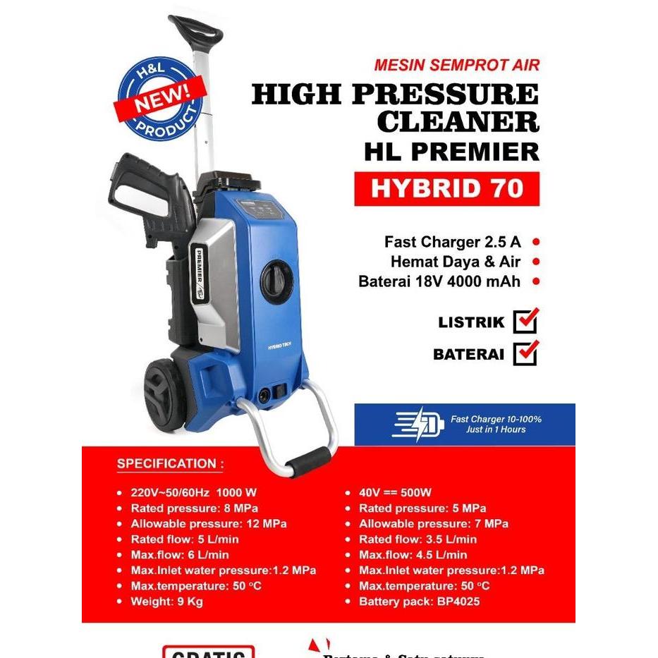 Mesin Steam Cuci Mobil Jet Cleaner/ Cuci Steam/ High Pressure Cordless
