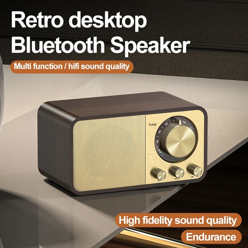 Nostalgic Bluetooth Speaker Bluetooth Sound Retro Classic Speaker Retro Radio Wireless Bluetooth 5.0