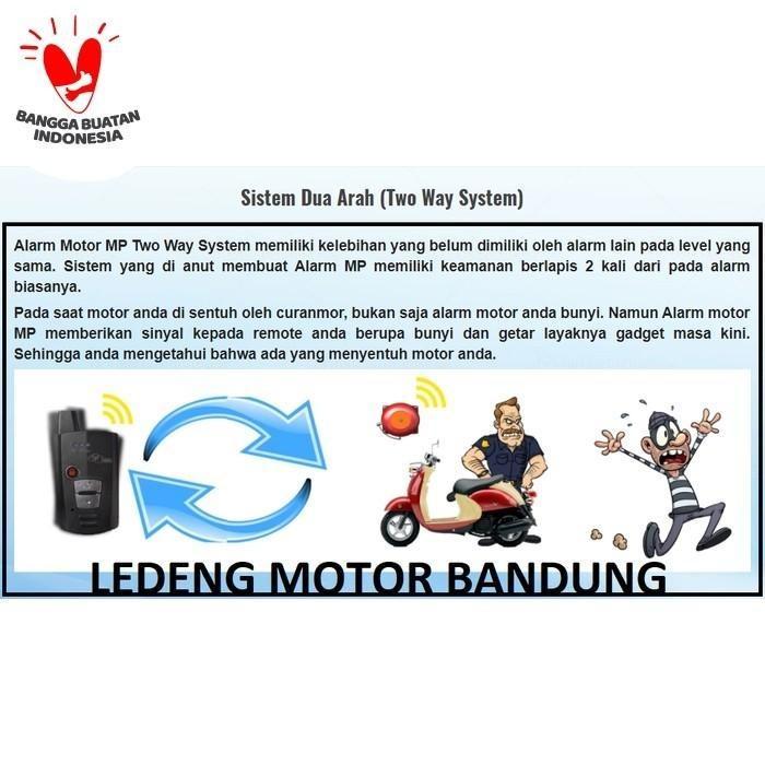 Alarm Motor Mp Two Way 2 Arah Remoter Bunyi Stater Jarak Jauh Bagus