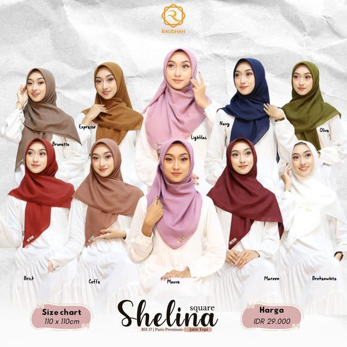 Ready Jilbab Square Paris Premium By Zyza Raudhah Order