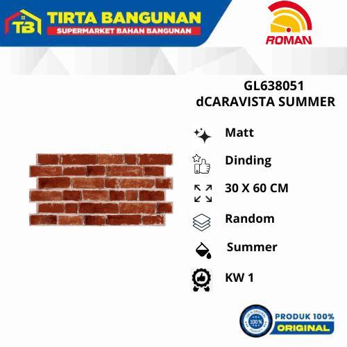 ROMAN INTERLOK 30 X 60 AS GL638051 dCALISTA SUMMER KERAMIK DINDING / LANTAI KW1 Sale 15%