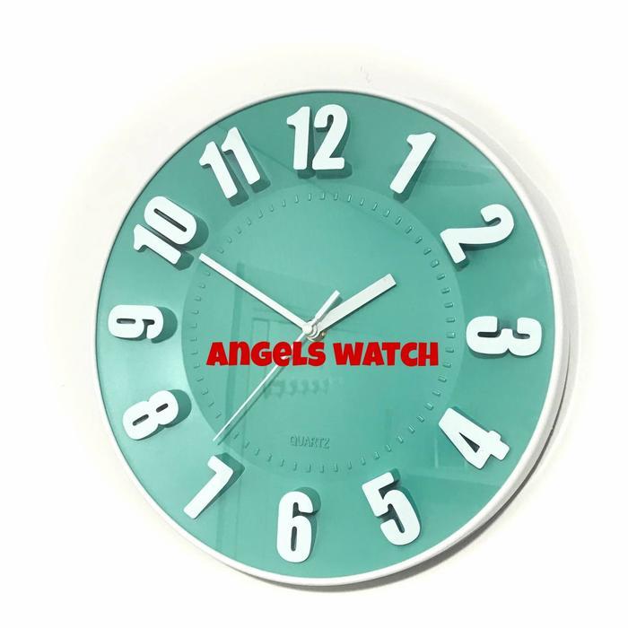 Jam Dinding Minimalist 9628 Kikai Full Colour Jam Dinding
