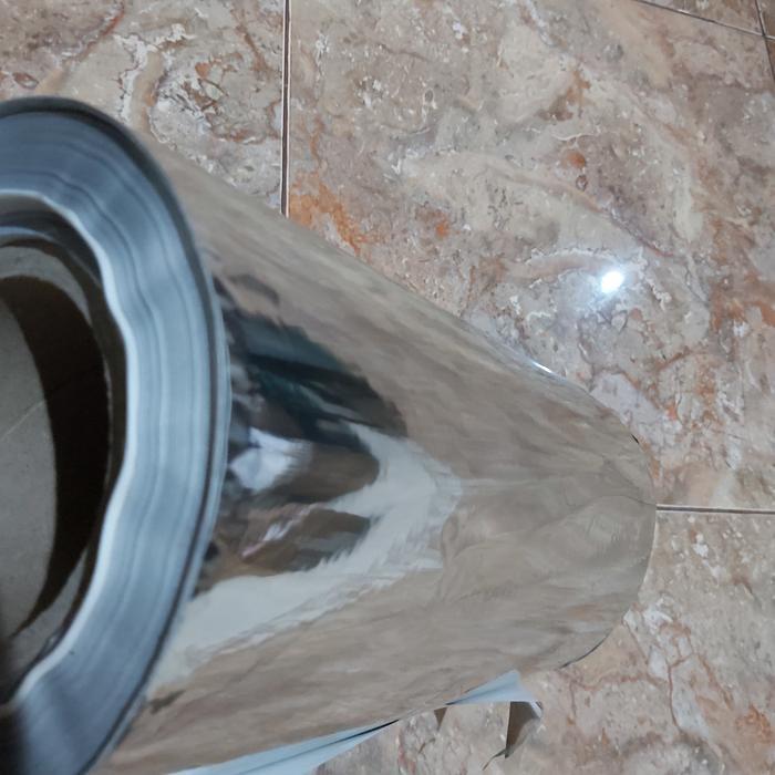 TERBARU STIKER SILVER MIRROR CHROME - STIKER SILVER METALIC - METERAN READY
