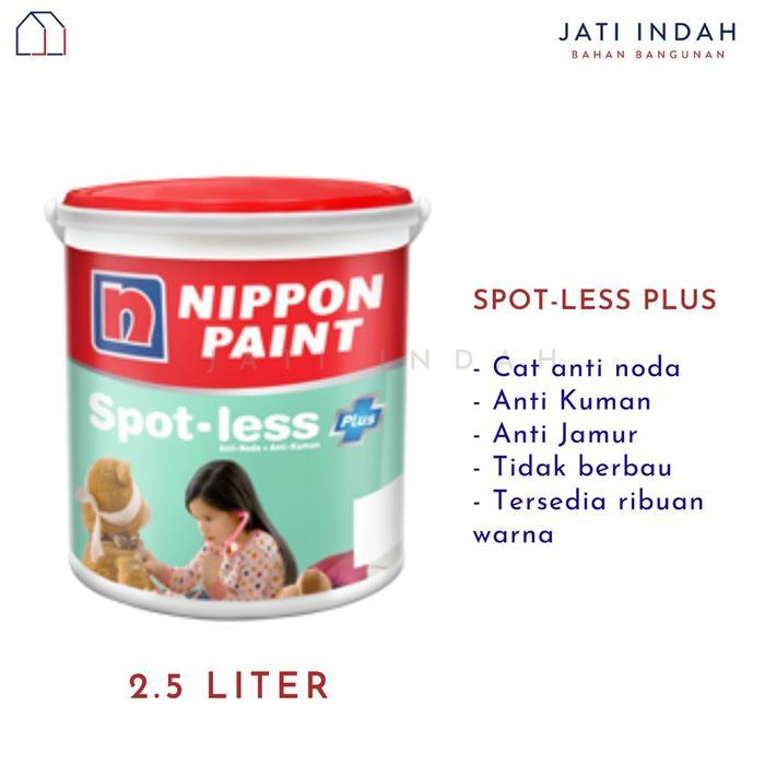 :::::::] Cat Tembok Anti Noda + Anti Kuman 2.5 Liter Nippon Paint SPOTLESS PLUS / Cat Dinding
