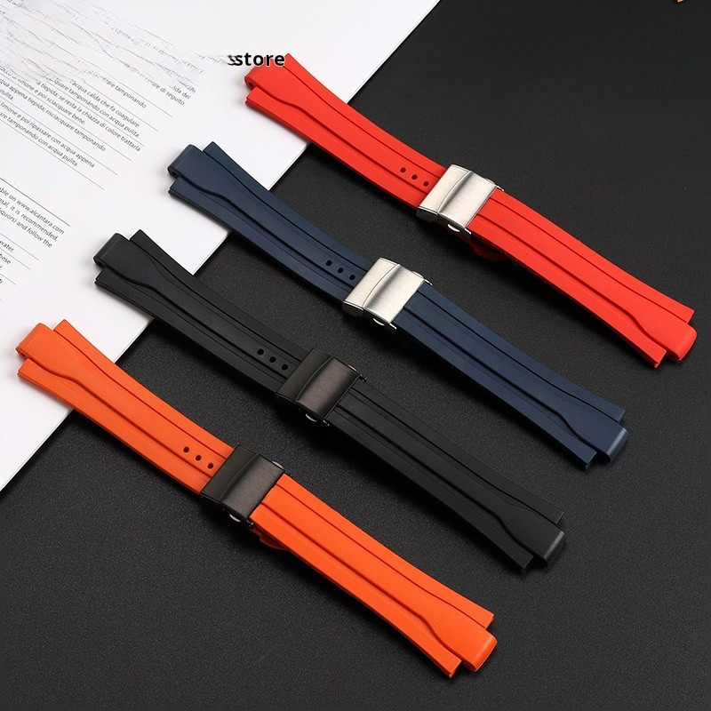 For Oris Diving AQUIS 7740 7730 Water Ghost Sports Watch Belt Strap Men Fluoro Rubber Waterproof
