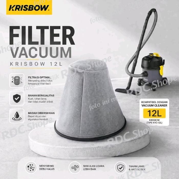 Filter Vacuum Cleaner Krisbow 12L . Original Product . Filter Vacuum . Part Filter Krisbow . Filter