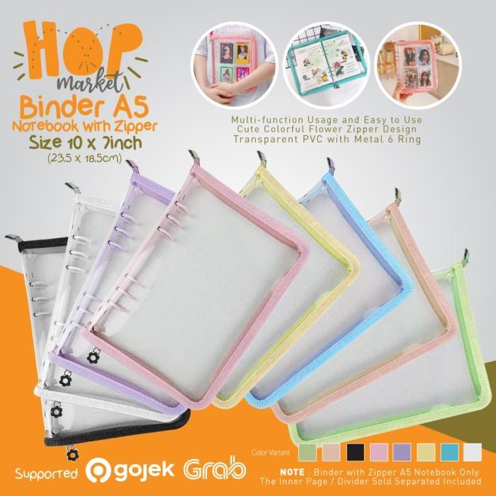 A5 Binder Zipper 6 Ring Album Photocard Instax KPOP Foto Card Holder