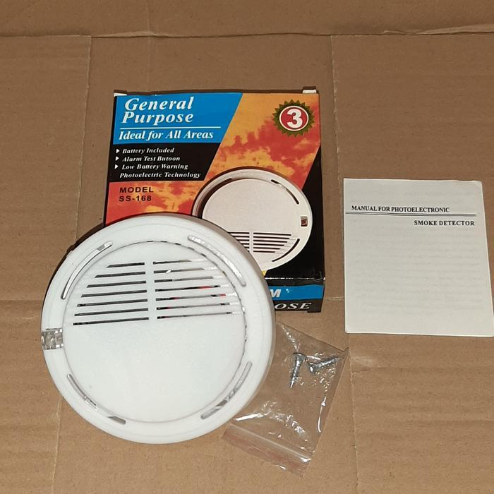smoke detector baterai SS168 import smoke detector portable battery