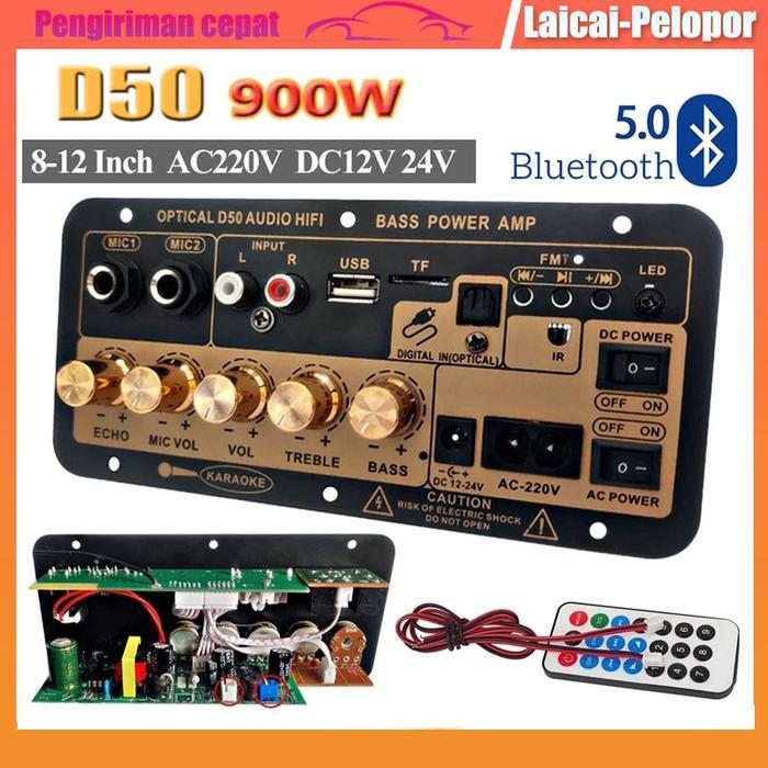 D50 D30 Amplifier Board Tampilan Digital Power Amplifier Board Untuk 8-12 Inci Speaker Ac 220V-Dc