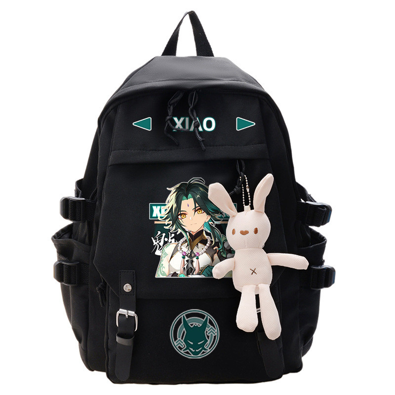 Genshin Impact Backpack Anime Cosplay Students School Bag Klee Cartoon Bookbag Laptop Travel