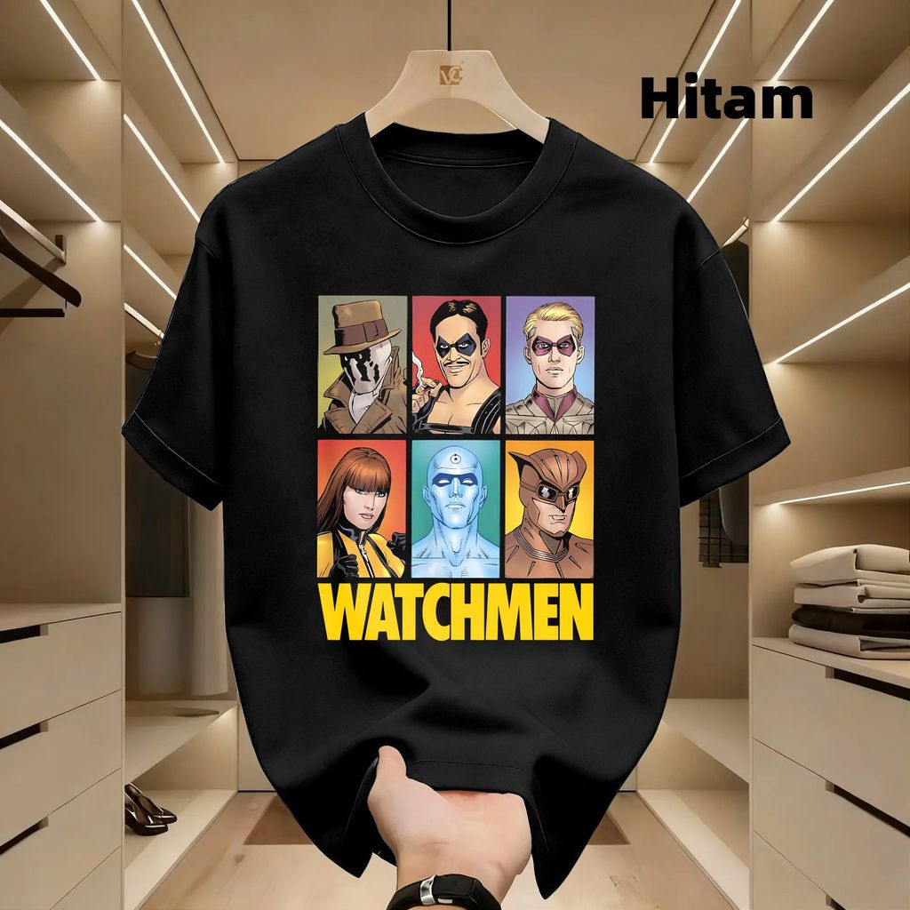 Watchmen Dr New 210g short-sleeve T-shirt Men's Unisex Kaos Breathable Leisure COD
