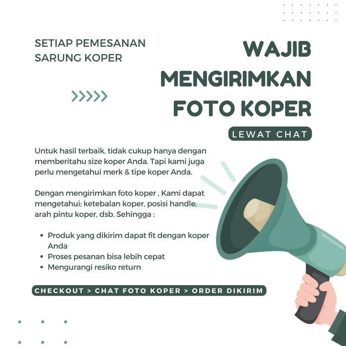 Flash Sale Sarung Koper Luggage Cover Pelindung Koper Untuk Merek Lojel Cubo Original