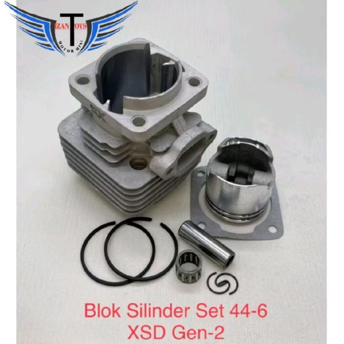 Blok Set Motor Mini-Blok Seher Piston Xsd 44Mm-Mini Trail-Mini Gp,Atv