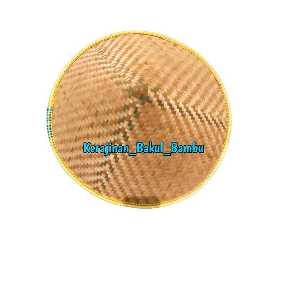 Premium Caping Bambu Caping Petani Atau Tudung Kepala Petani Dudukuy Awi Cetok Bambu Caping Topi