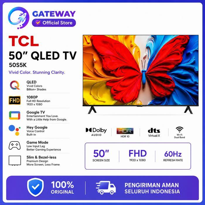 TCL 50 INCH FHD QLED GOOGLE TV - 50S5K - TCL 32S5K - 32 INCH