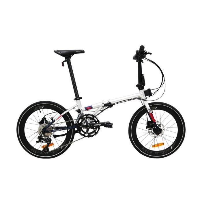 Sepeda Lipat Element Nicks 20 inch 451 10 Speed SNI troy versi 20inch - Silver
