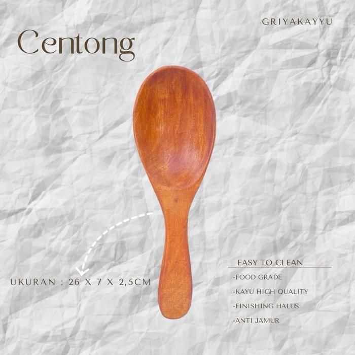 Centong Nasi kayu Griyakayyu - Centong Nasi foodgrade - centong nasi kayu jati - Centong nasi kayu