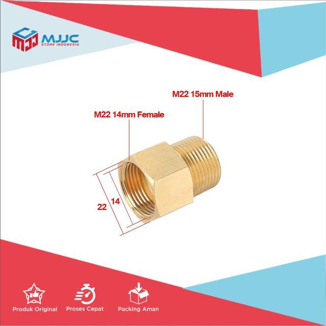 M22-15Mm Male Thread To M22-14 Mm Female High Pressure Washer