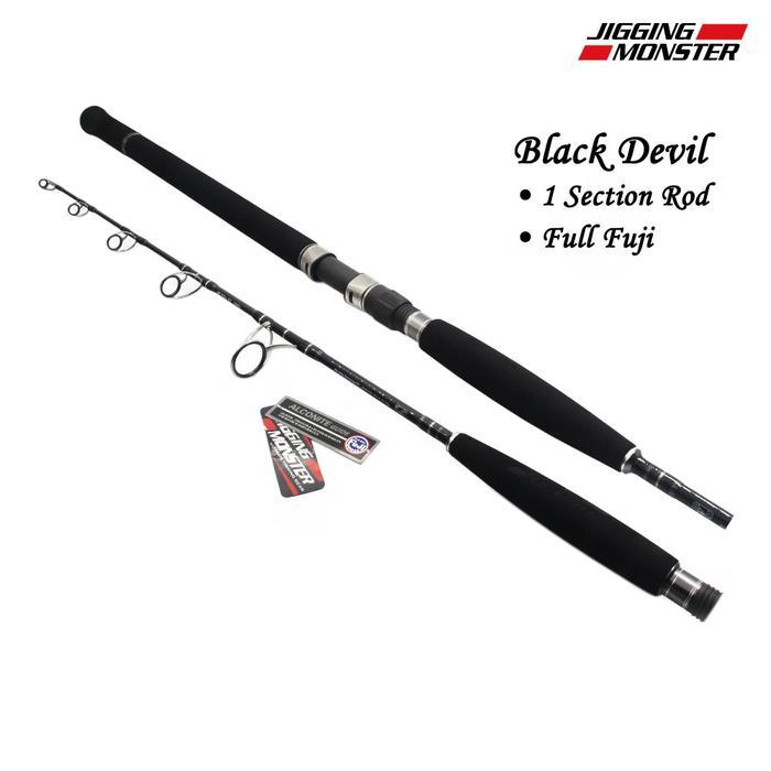 Jigging Monster BLACK DEVIL Fishing Rod Spining & OverHead (OH) Fuji Alconite Guide - 4.8 PE 5-10 (S