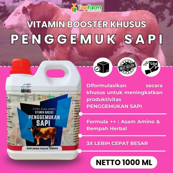 Obat Penggemuk Sapi Super Cepat/ Vitamin Ternak Penggemuk sapi/ Vitamin Herbal Sapi / Vitamin Pengge