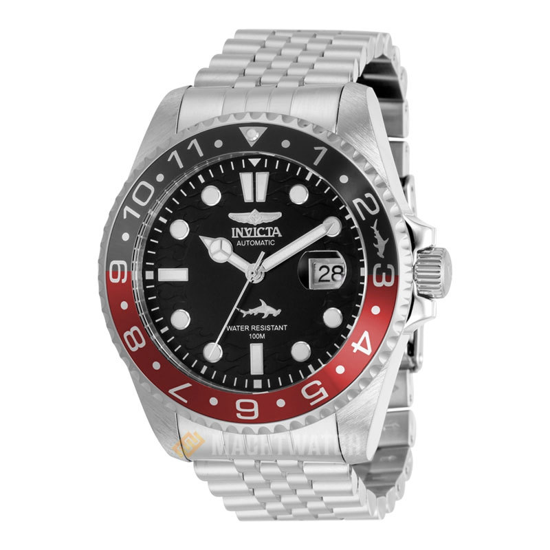 Jam Tangan Pria INVICTA Pro Diver 35149 Automatic Men Black Dial Stainless Steel Strap