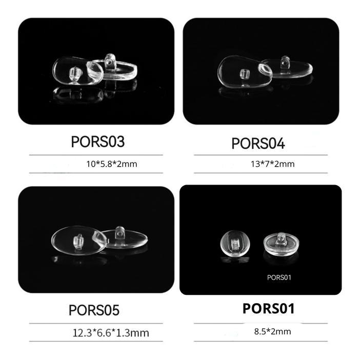 TERLARIS Nosepad Sekrup Skrup pelindung Hidung jepit silikon Nosepad Silicon / bantalan Hidung