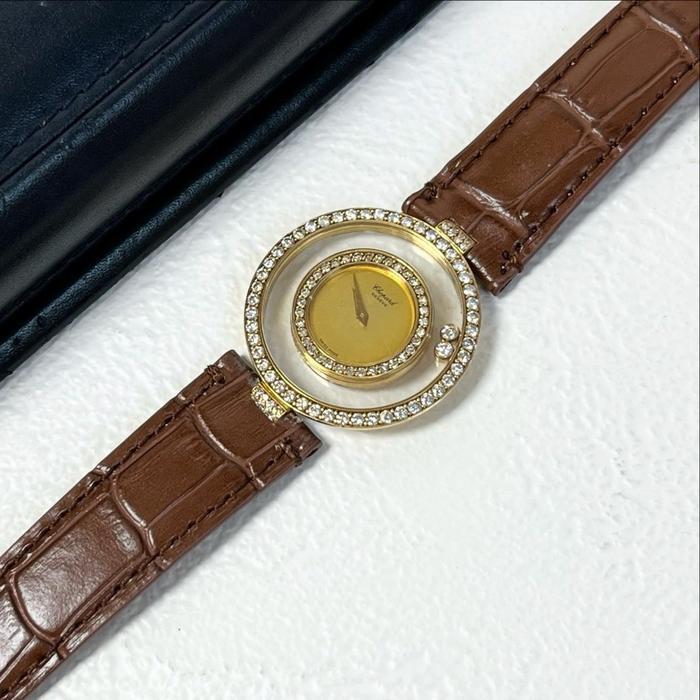 SIAPKIRIM Chopard Quartz Gold Diamond Watch 32mm READY STOCK