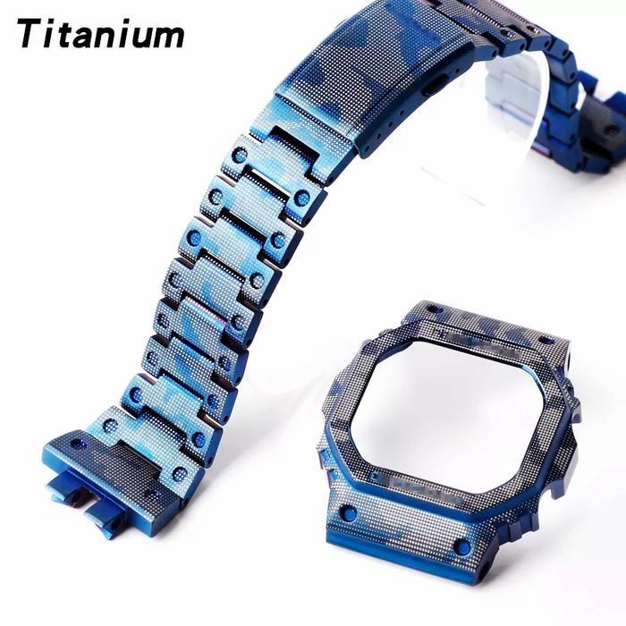 ASLI Case Titanium Camo G-Shock GMWB5000 GMW-B5000 BNB Bezel Strap READY STOCK