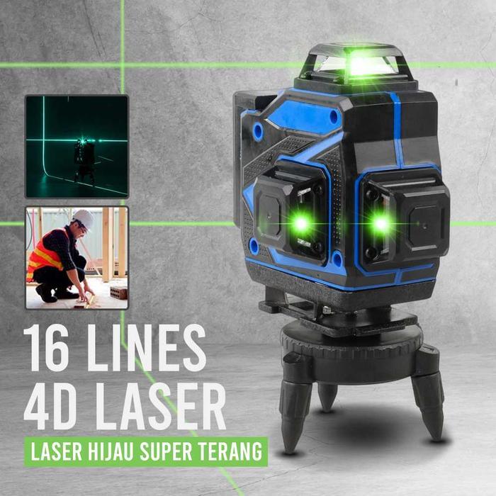 Laser Level Self Leveling 16 Line Laser 4D High Precision + Remote