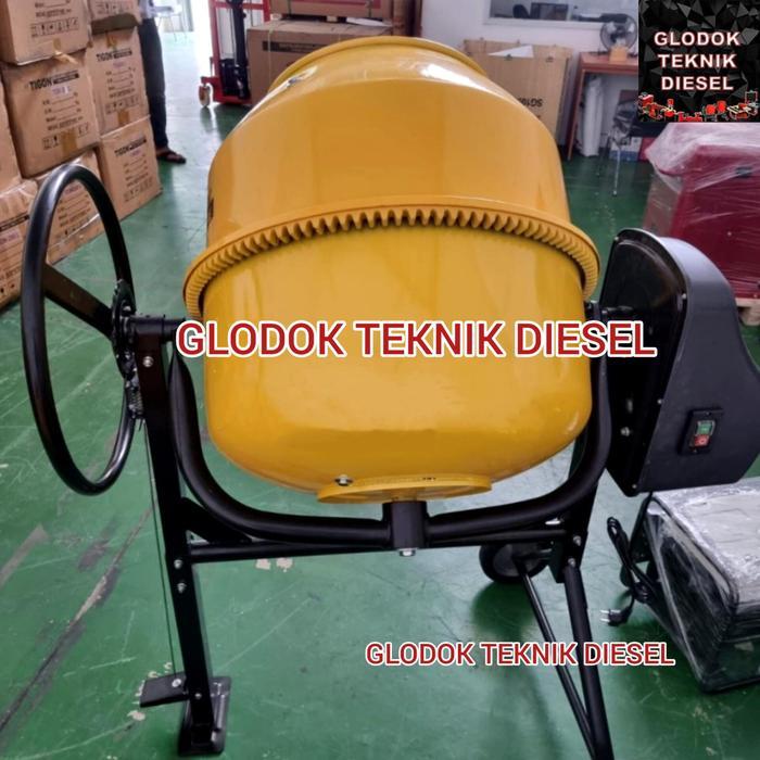 Molen Elektrik 200 Liter Tigon Molen Mini Pengaduk Semen Listrik Original Terbaik