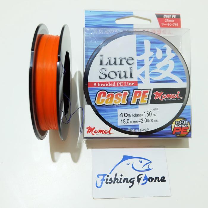 MOMOI LureSoul Cast PE 150M - PE 2 / 40LB / Dia.0.23mm