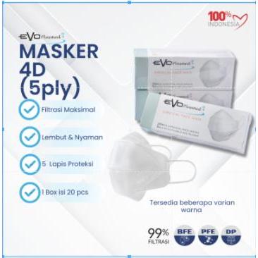 Evo Plusmed Masker Medis 5Ply 4D 1Box