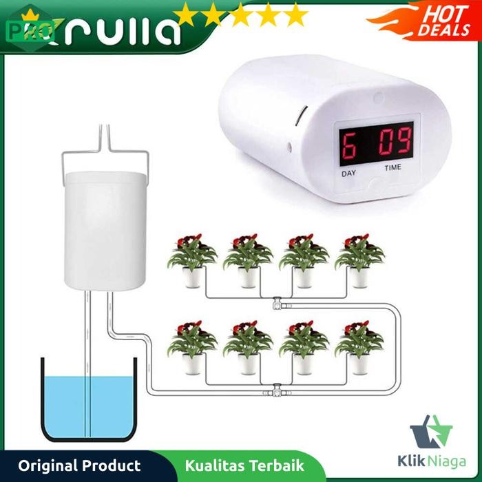 Alat Siram Penyiram Tanaman Otomatis Timer Pompa Irigasi Air 8 Head