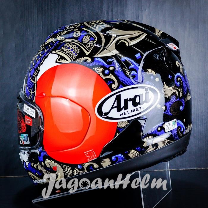 Arai Helm Rx-7X Samurai Blue Black Arai Rx7X Full Face