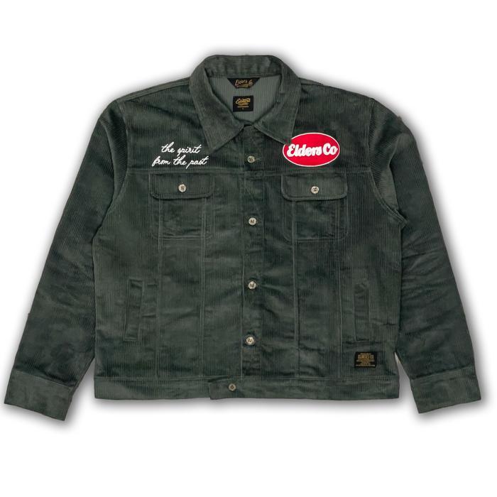 Elders Co Corduroy Trucker Jacket Green