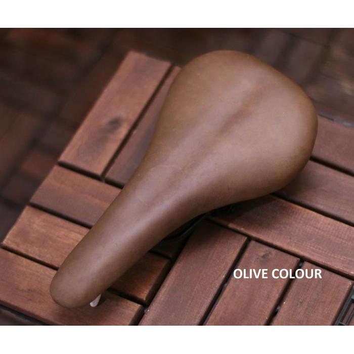 Saddle Sepeda Kulit Leather Sadel