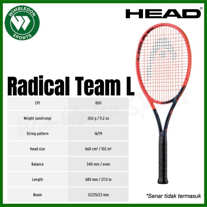 Raket Tenis Head RADICAL TEAM L 2023 / Raket Head Radical Team L 2023 Best Quality