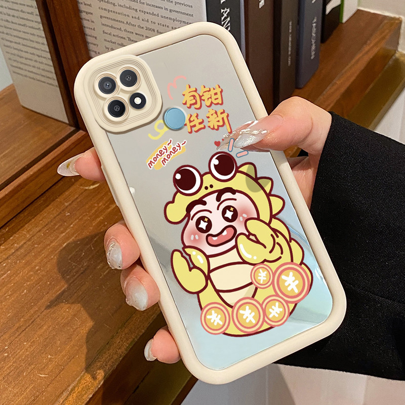 Casing Hp OPPO A15 A15s A35 Case HP Casing pola karakter anime lucu Kesing Kasing cermin Cesing Sili